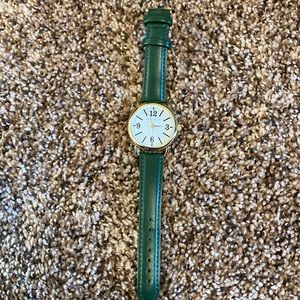 Anne Klein Dark Green and Gold Watch